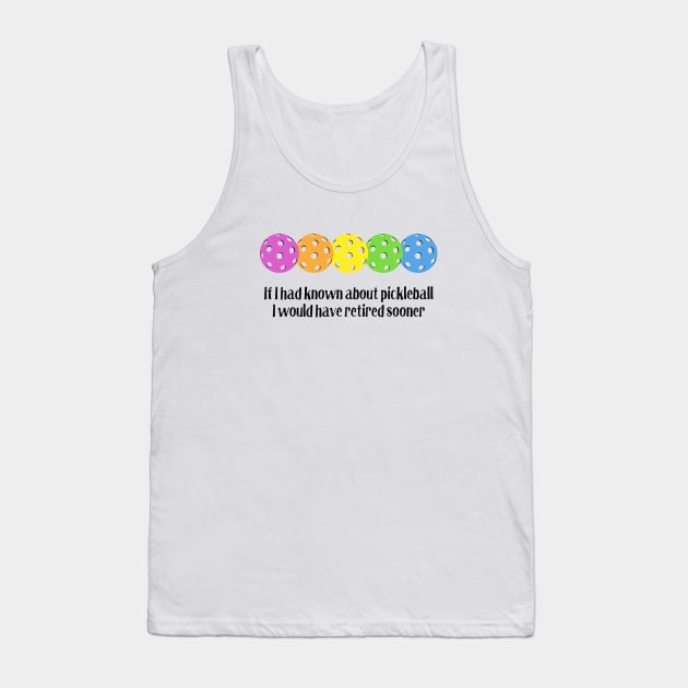 Pickleball for Retired People Tank Top by numpdog